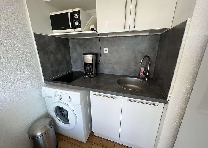 Appartement T2 Avec Ascenseur, Lave-linge, Parking Et Terrasse Proche - Fr-1-702-20 Agde